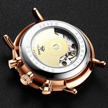Vrh luksuzne blagovne znamke Safirno steklo moške ure navijanje samodejno zanke ure Švicarsko orodje primeru Jekla pasu kovinski potapljač gledal človek 4