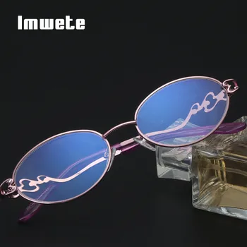 Imwete Anti Modra Svetloba Obravnavi Očala Ženske Klasičnih Jasno, Kovinski Očala Moških Računalnik Eye Glasses Presbyopia +1.0 2.0 3.0 4.0 4