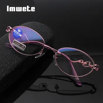 Imwete Anti Modra Svetloba Obravnavi Očala Ženske Klasičnih Jasno, Kovinski Očala Moških Računalnik Eye Glasses Presbyopia +1.0 2.0 3.0 4.0 5