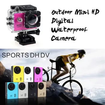 Zunanji Mini Šport delovanje Fotoaparata Ultra 30 M 1080P Podvodni Nepremočljiva Čelada Video Snemanje Kamere Šport Cam 0