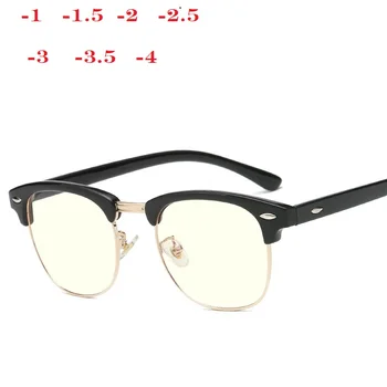 -1 -1.5 -2 -2.5 -3 -3.5 -4 -4.5 Klasična Očala za Kratkovidnost Ženske Moški Optičnih Očal kovinskih Očal Okvir Očal Očala 3704