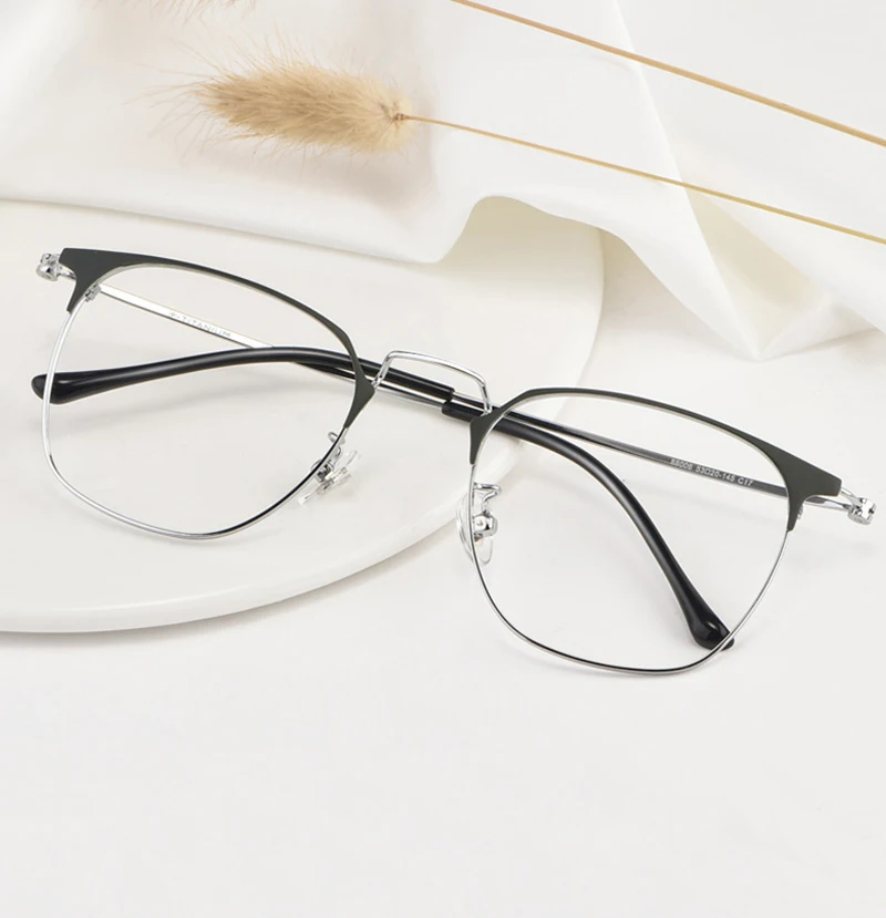 Nov Prihod Kovinski Okvir Zlitine Očala za Moške in Ženske, Očala na Recept Očala z Receptom Polno Platišča Očala 1