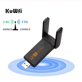 KuWFi 1900Mbps/1200Mbps USB WiFi Adapter 5GHZ USB3.0 WI-FI Adapter Dual Band Anteno Wifi Brezžični Sprejemnik za Namizje Prenosnik 3789