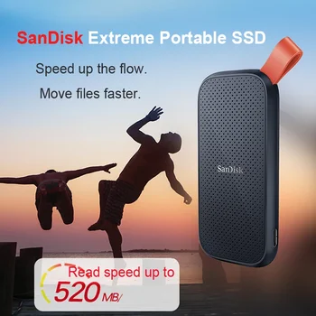 SanDisk E30 Izjemno Prenosni pogonu SSD, 1TB 480GB 520M/s Zunanji Trdi Disk USB 3.1 Tip-C Trdi Disk 2TB ssd Disk za Prenosnik 1