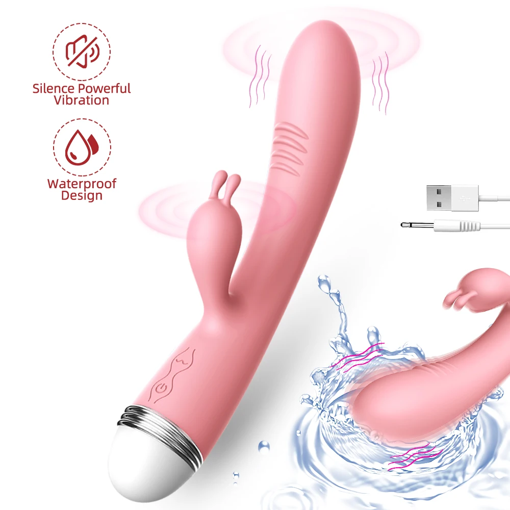 G Spot Rabbit Vibrator, Vibrator za Odrasle Igrače USB Polnjenje Močan Masturbacija Sex Igrača za Žensko Klitoris Spodbujanje Ženski Vibrator Igrače 4