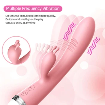 G Spot Rabbit Vibrator, Vibrator za Odrasle Igrače USB Polnjenje Močan Masturbacija Sex Igrača za Žensko Klitoris Spodbujanje Ženski Vibrator Igrače 1