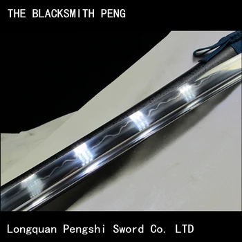 T10 jekla rezilo Japonski Toyo samuraji meč/katana/črn tabletke/Animation film Kitajski meči/Longquan Pengshi Meč Co. LTD 0