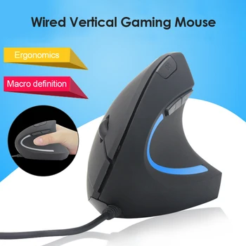 Vertikalni Gaming Mišk Žično Ergonomska Programabilni Miško za Namizni Prenosni računalnik Prenosni RAČUNALNIK Namizni Strokovno Računalniško Miško 0
