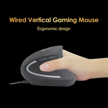 Vertikalni Gaming Mišk Žično Ergonomska Programabilni Miško za Namizni Prenosni računalnik Prenosni RAČUNALNIK Namizni Strokovno Računalniško Miško 5