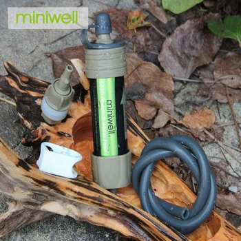Miniwell L630 osebnih kampiranje slame vodni filter oprema za preživetje za pitno vodo 3968