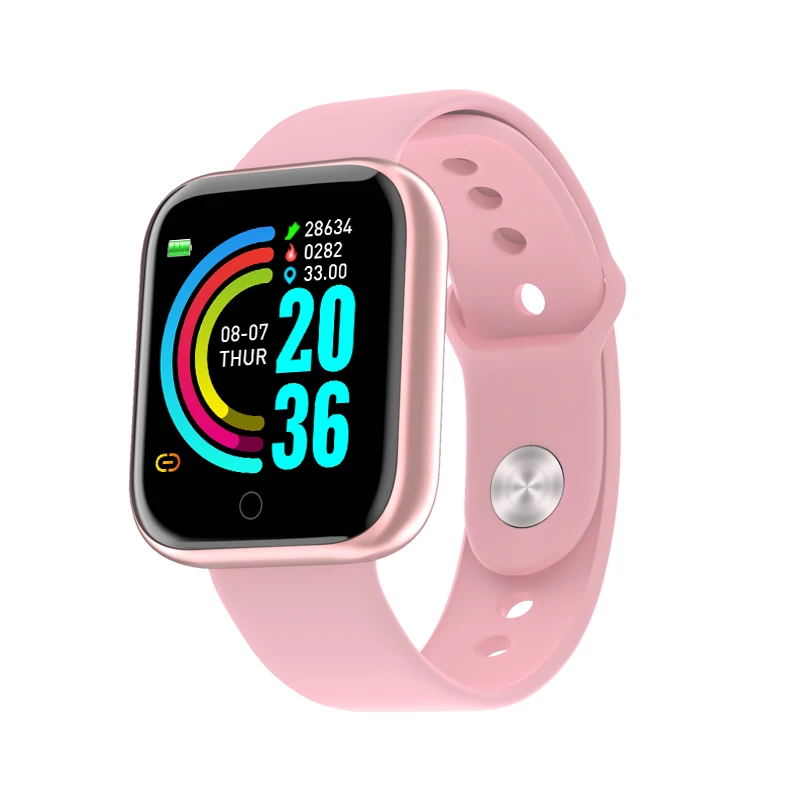 Najbolje Prodajan 2020 Smartwatch Debelo Y68 Nepremočljiva Šport Fitnes Tracker Zapestnica Krvni Tlak, Srčni Utrip Pametne Ure 4