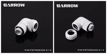 Barrow, Vrtljiv Vgradnjo 90-Stopinjski Za Trde Cevi 12 mm 14 mm, G1/4
