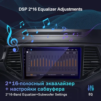 EKIY DSP IP Android 10 Avto Radio na 6 G+128G Za Toyota Aygo Za Citroen C1 2005-14 GPS Navi Multimedijski Predvajalnik, Wifi magnetofon 1