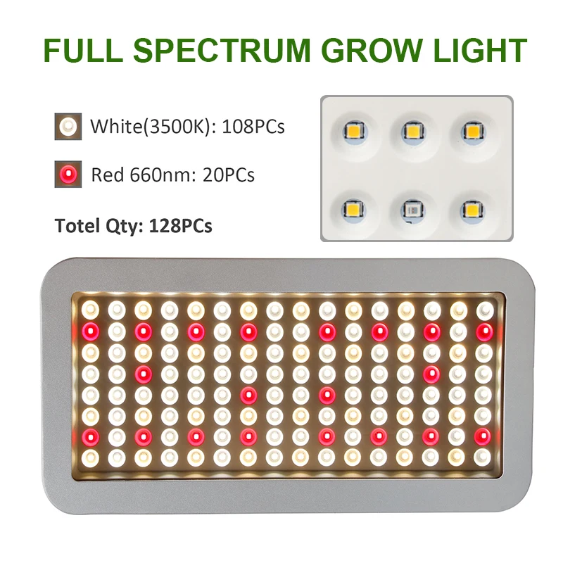 Greensindoor Led Grow Light 3500K 3000W Celoten Spekter Ffs Lučka S Samosprožilcem Phytolamp Za Rastline Sončno svetlobo Led Rastejo Šotor Polje Soba 5