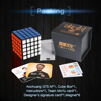MoYu AoChuang GTS M 5x5x5 Magnetni Magic Cube 5 x 5 GTSM Magneti Strokovno Hitrost Kocka Uganka Antistress Igrače Za Otroke 2