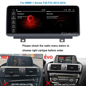 10.25 palčni Zaslon na dotik Zaslon Android 9.0 avtoradio, Predvajalnik Za BMW f20 f21f23 1 2 Serijo Navigacijski Sistem GPS NBT 0