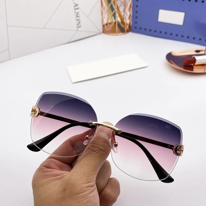 2020 nova sončna očala blagovne znamke oblikovalec modelov sončna očala gradient barve brez okvirjev za sončna očala sončna očala mode UV400 polarizirana ladi 5