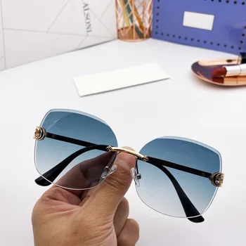 2020 nova sončna očala blagovne znamke oblikovalec modelov sončna očala gradient barve brez okvirjev za sončna očala sončna očala mode UV400 polarizirana ladi 1
