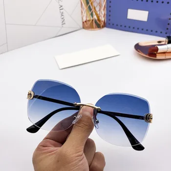 2020 nova sončna očala blagovne znamke oblikovalec modelov sončna očala gradient barve brez okvirjev za sončna očala sončna očala mode UV400 polarizirana ladi 3