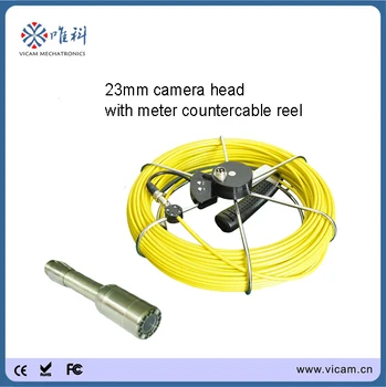 Vicam kanalizacije fotoaparat 23 mm nepremočljiva cevi video pregled glava kamere z 20 metrov meter števec kabel kolutu za pregledovanje cevi 3