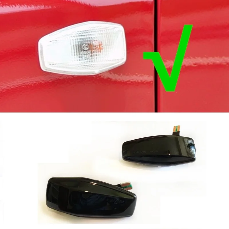 Primerna za Hyundai Tucson JM 2005-2010 Smoke Black Dynamic LED Indikator Strani Marker Opozorilne Luči 2