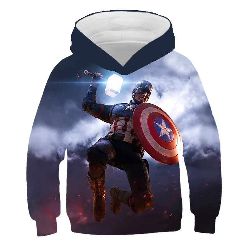 Avengers hoodie 3D natisne majica fantje in dekleta pulover nov modni pulover s kapuco otrok z dolgimi rokavi. 2