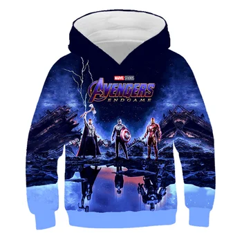 Avengers hoodie 3D natisne majica fantje in dekleta pulover nov modni pulover s kapuco otrok z dolgimi rokavi. 0