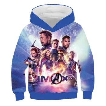 Avengers hoodie 3D natisne majica fantje in dekleta pulover nov modni pulover s kapuco otrok z dolgimi rokavi. 3