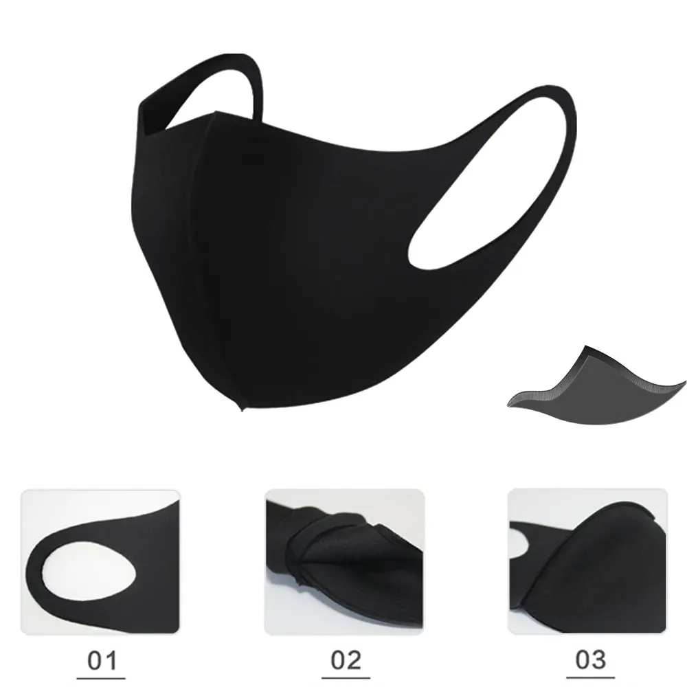 1Pcs BYEPAIN 3D Odrezana Onesnaževanja Masko Stroj Bombaž Usta Masko Narejeni Za Moške, Ženske in otroke, 4