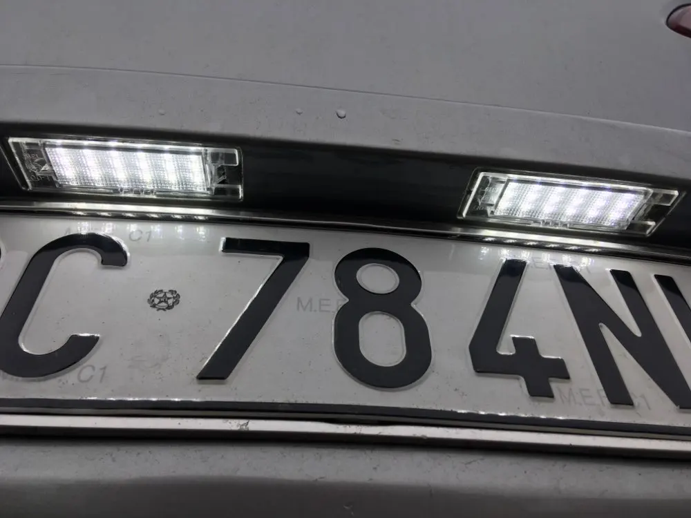 2Pcs Napak bela LED številka Licence Ploščo Luč Za Jeep Renegade-2017 3