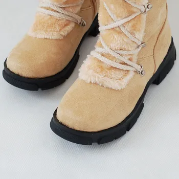 Taoffen 5 Barv Ženske Zimske Čevlje, Ženska, Dodamo Toplo Krzno, Sredi Tele Škornje Platforma Čevlji Plišastih Sneg Škornji Velikosti 32-43 1