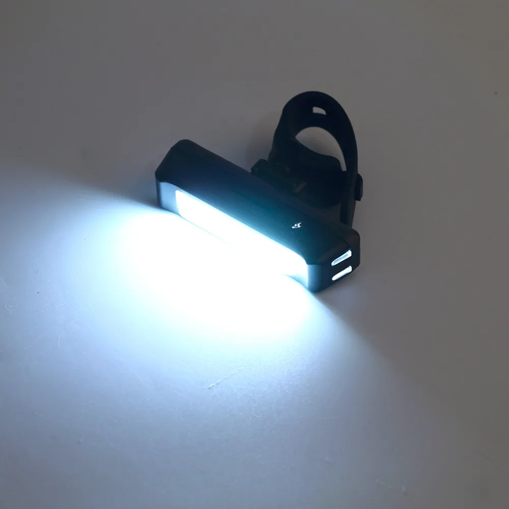 100LM LED COB USB Polnilne Smerniki Vodja svetlobe Bliskavice Kolesa, Kolo, MTB Stop Zadaj Rep Lučka Super Lahka Kolesa Luči 0
