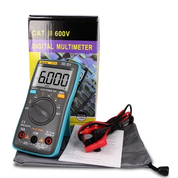 ZT98 100 101 Digitalni Auto Obseg Prenosni Multimeter 6000 šteje Ozadja Voltmeter Ampermeter Ohm 1