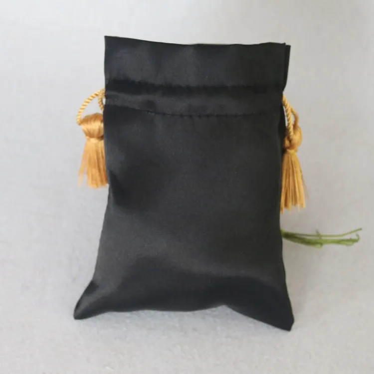 Svila vrečke, Nakit, Satenasto Vrečko Izdelka, Embalaža, Vrečke po Meri Logo Vrvico za zapiranje Torbe Debelo 1