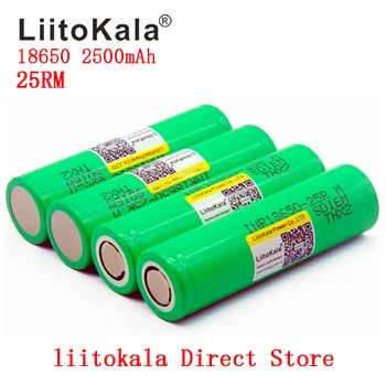 2PCS 18650 LiitoKala Original 18650 25R M INR1865025R 20A razrešnice litijeve baterije, 2500mAh Baterije 0