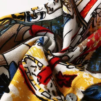 Grafiti, tiskanje jopico ženske dolg rokav pletene jopice 2019 jeseni nov prihod moda vrhovi Veleprodajno ceno 2