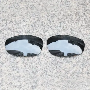 E. O. S Polarizirana Enhanced Zamenjava Leč za Oakley Split Suknjič sončna Očala - Black Chrome Polarizirana Ogledalo 0