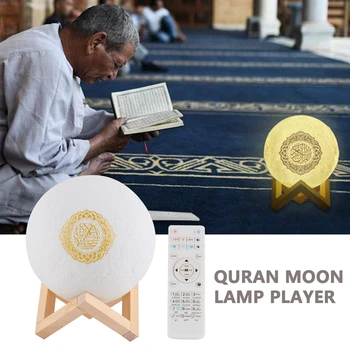 LED Moon Light Noč 3D Mesečini USB Polnilne Daljinski upravljalnik Luna Lučka Eid Muslimanskih Ramadana Darilo Za Darilo Ramadana Dekoracijo 3