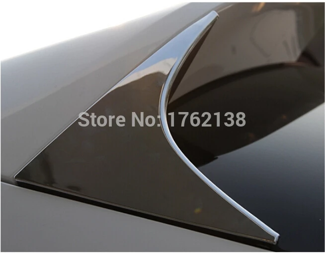 Lapetus Auto Styling Chrome Zadnje Okno Spojler Strani Krilo Trikotnik Kritje Trim Dekoracijo Plošča Primerna Za Mazda CX-5 2012 - 2016 4