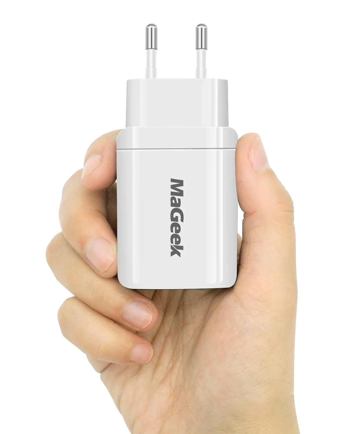 MaGeek 5V2.4A Dvojni Polnilnik USB Hitro Polnjenje Za Telefon, Prenosni Polnilec za iPhone Polnilec 3