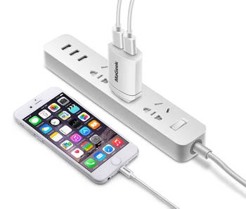 MaGeek 5V2.4A Dvojni Polnilnik USB Hitro Polnjenje Za Telefon, Prenosni Polnilec za iPhone Polnilec 4