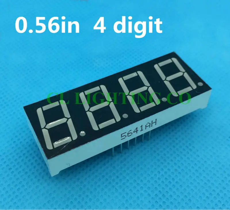 0.56 palčni 4bit Skupno anodo Digitalni Cevi Čista zelena LED Številčni Prikaz 7 Segment za 0,5 palca 0.5 0.56 palčni 0.56