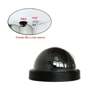 Visoko Simulacije Lutke Ponaredek Dome Kamera lučka LED Utripa Rdeče Svetlobe Domov Zunanji Video Nadzor, Varnost camara CCTV Oprema 1