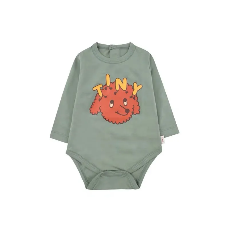 2020 Novo Srčkan Baby Jeseni Dolg Rokav igralne obleke blagovne Znamke Slog Fant Dekle Risanka Vzorec Romper Pozimi Lovely Baby Bombaž iz Enega kosa 1