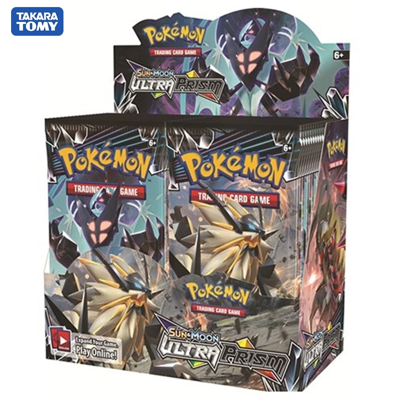 TAKARA TOMY 324Pcs/box Pokémon TCG Sun & Luna Ultra Prizmo 36 Pack Booster Box Pokemon Kart, Zbiranje Igrač, Daril 1