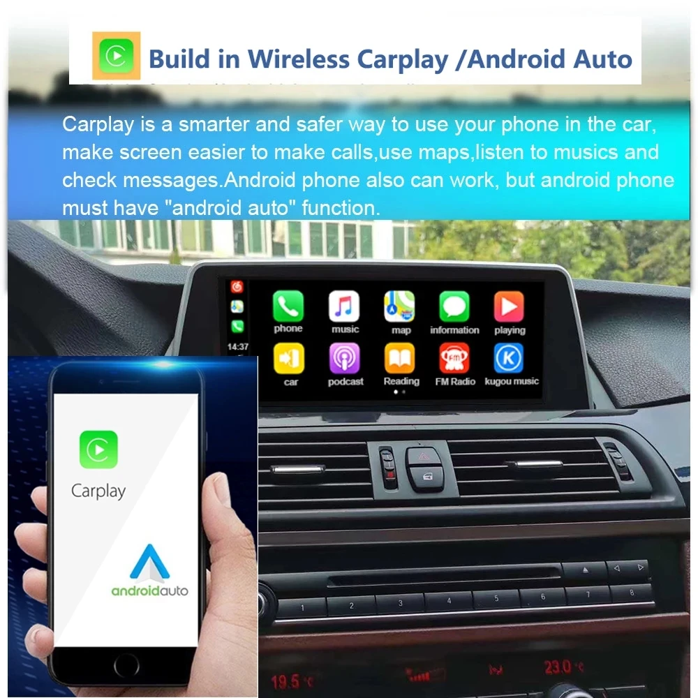 Avto Radio Predvajalnik Za BMW F30 F31 F20 F22 F36 2018-2019 EVO Sistemsko Enoto PC Android 10 Autoradio Navigacija GPS LTE 4G 1