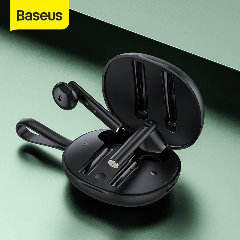 Baseus W05 TWS Bluetooth Slušalke Dotik za Nadzor Slušalke HD Stereo Brezžična Čepkov Podporo Qi Polnilnike 3