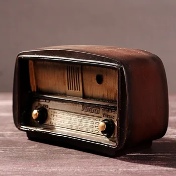Starinsko Imitacije Smolo Bar Nostalgično Radio Model Dodatna Oprema Doma Dekor Okraski Retro Vintage Obrti Darilo 4926