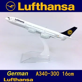 1:400 Zraka nemška Lufthansa letalo airbus 340 A340 model z osnovno zlitine letalo letalo zbirateljske zaslon igrača 16 CM model 4938