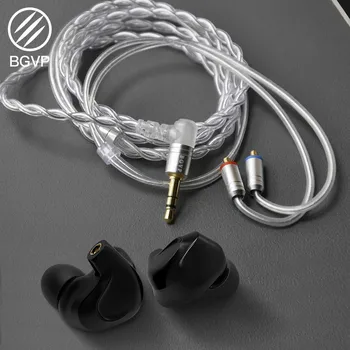BGVP DMG 2DD 4BA Hibridni Voznik in-ear slušalke Zaslon šumov žično Glasbe Čepkov, ki teče MMCX Kabel predvajalnik glasbe 5013